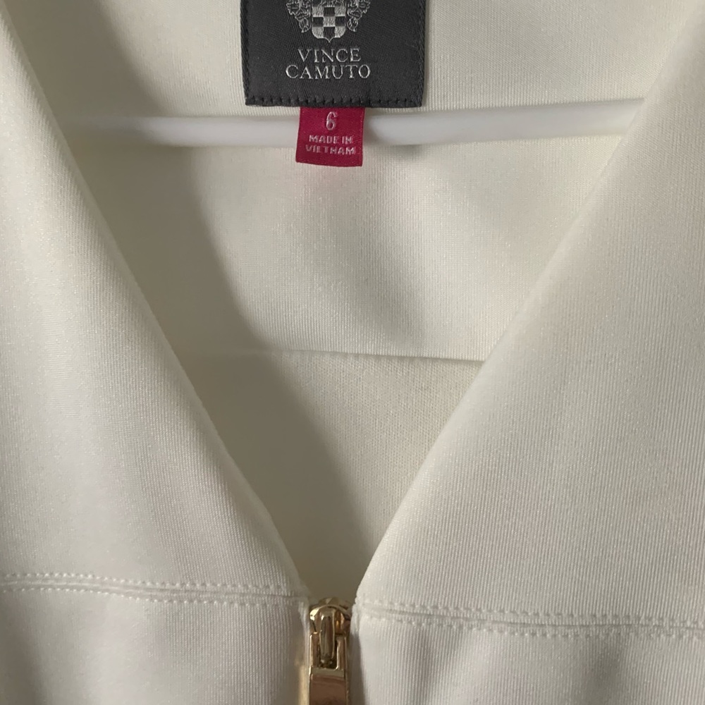 Vince Camuto dress white fully lined
